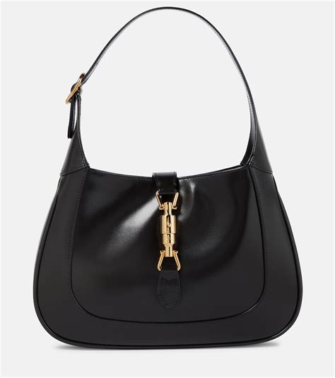 Gucci Jackie small shoulder bag in black leather 